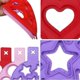 thumbnail image 4 of 3 Pcs Heart Round Star Pancake Mould Omelettes Fixator, Quick Diy Nonstick, 4 of 5
