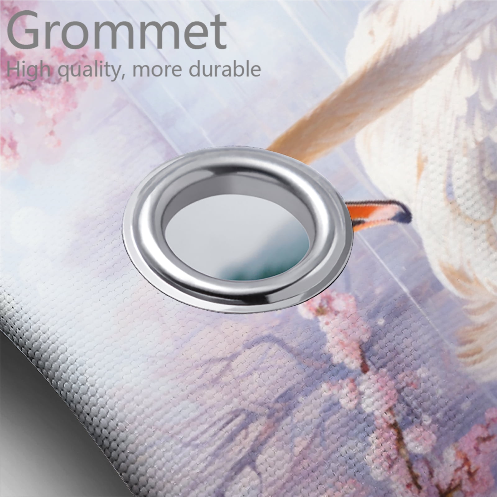 Swan Shower Curtain Set with Rugs Watercolor Spring Cherry Blossoms Dreamy Lake Romantic with Toilet Lid Cover, Bath Mat, Shower Curtains for Bathroom Rug Set, 72x72 Inch