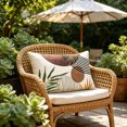 thumbnail image 2 of MKHSQHDG Today's Deals Boho Abstract Tropical Lumbar Cover Mid Modern Leaf & Geometric Print Throw Soft Rectangular Cover for Living Room Bedroom Sofa and Boho Home, 2 of 6