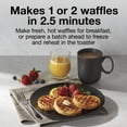 thumbnail image 2 of Proctor Silex Double Mini Waffle Maker with Nonstick Grids, Makes 4 in. Round Waffles, Black, 2 of 8