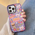 thumbnail image 1 of Glitter Flake Pegatina CocaCola Funda Para Teléfono Compatible Para iPhone 14 13 12 11 Pro Max Transparente A Prueba De Golpes Blanda Protectora, 1 of 4