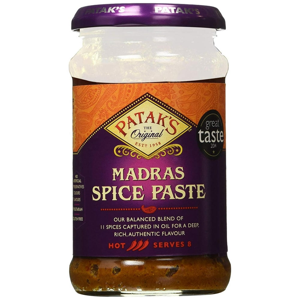 Madras Curry Paste, A thick paste of ground spices preserved in oil a