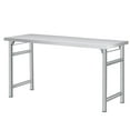 thumbnail image 4 of GloryStar Table Pliante en Acier Inoxydable, 520 Lb Table de Travail Commerciale à un Seul Niveau Poste de Travail pour Préparation et Travail, Îlot de Cuisine en Acier Inoxydable NSF pour Maison Cuisine Restaurant Garage Entrepôt, 4 of 7