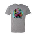 thumbnail image 2 of Wild Bobby, Colorful Neon Seal Animal Lover Mens Premium Tri Blend T-Shirt, Premium Heather, Small, 2 of 3