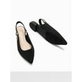 thumbnail image 5 of Women’s Pointed Toe Slingback Flats, Dress Up Low Heel Shoes With Bow Knot, 5 of 9