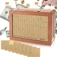 thumbnail image 3 of Alcancías de madera, cajas de dinero en dólares, cajas de dinero reutilizables ensambladas, decoraciones para el hogar, con objetivos y cifras de ahorro, 3 of 5