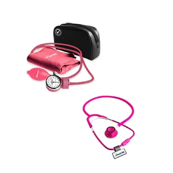 Kit Baumanómetro Doble Campana Popular Rosa Checkatek CheckATek B1-6D