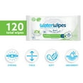 thumbnail image 4 of WaterWipes Sensitive Hydrating Boost Wipes, 3-In-1 Cleans, Cares, Hydrates, 99% Water with Aloe Vera, Unscented & Hypoallergenic Baby Wipes, 2 Packs (120 Wipes), 4 of 12