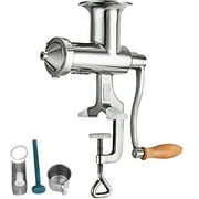 VEVOR Wheatgrass Extractor Portable, Manual Juicer with 3 Sieves,for Green Vegetable Fruit Leafy Squeezer,304 Stainless Steel,Silver