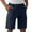 Dark Blue, variant on Vetsdori Elastic Waist Shorts for Men Pockets Pull-On Relaxed Fit Cargo,Outdoor Cotton Casual Mens Shorts Athletic