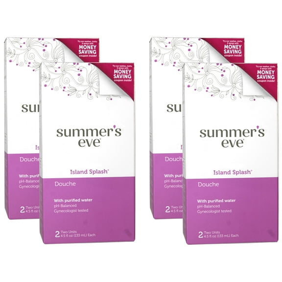 Summer's Eve Douches Island Splash 2 Each (Pack of 4)