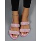 thumbnail image 3 of Women Faux Pearl Decor Slide Fashion Sandals, 3 of 4