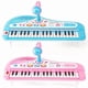 thumbnail image 3 of Piano musical electrónico para niños de 37 teclas con micrófono, color rosa, 3 of 6