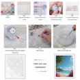 thumbnail image 3 of Paint by Numbers Kit for Adults, Tropical Beach Seascape Sailboats Sky Paint by Numbers, Easy Paint by Numbers Kit for Adults Beginner, DIY Adult Paint by Number Kits on Canvas, Home Decor, 3 of 7