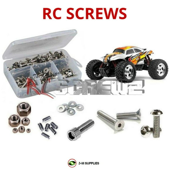 RCScrewZ Stainless Steel Screw Kit hpi035 for HPI Racing E-Savage RC Car | SET