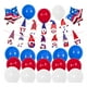thumbnail image 1 of Decoraciones patrióticas, globos de látex azules, rojos y blancos, banderines, guirnaldas conmemorativas C Bandera enana C, 1 of 7