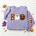 thumbnail image 5 of Jsaierl Womens Halloween Sweatshirts Cute Graphic Pullovers Vintage Going Out Round Neck Long Sleeve Sweater Tops Halloween Clothes, Sizes S-2XL, 5 of 5