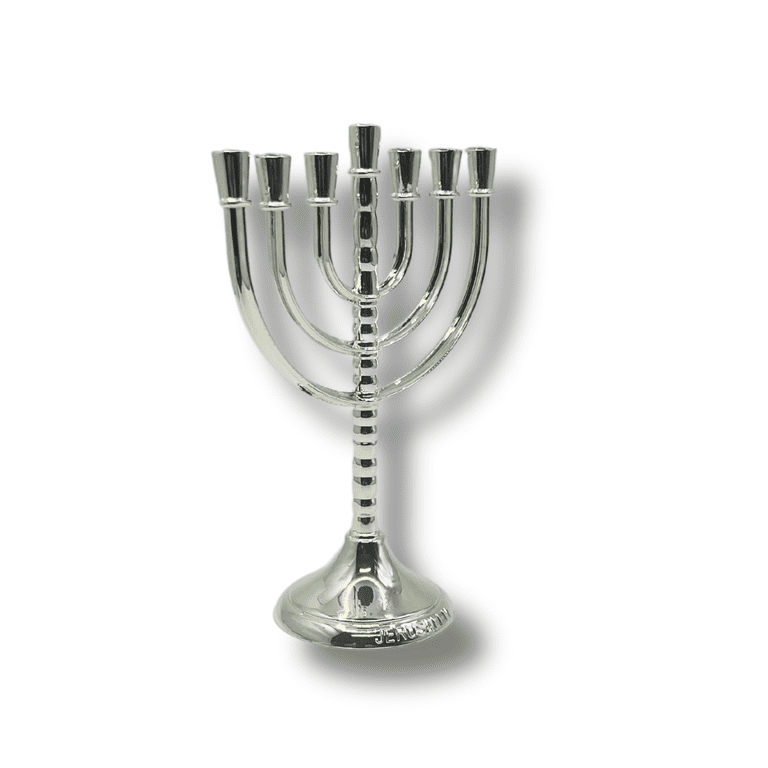 3 Arches USA Silver-Plated 7-Branch Menorah photo 2