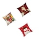 thumbnail image 3 of Billuyoard Funda de almohada navideña, mezcla de fibra de lino, funda decorativa para cojín de coche, cuadrado de Navidad, 45x45cm Decoración del hogar No.07, 3 of 6