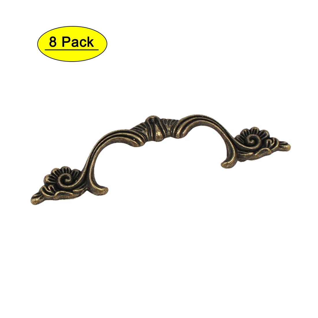 Uxcell Furniture Dresser Door Metal Pull Handles Bronze Tone 96mm Length 8pcs