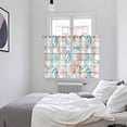 thumbnail image 3 of Teal Red Seahorse Coastal Kitchen Curtains Window Panels, Vintage Nautical Beach Coral Starfish Insulated Window Treatment Curtain, Grommet Curtains for Bedroom/Living Room, 2 Piece 52"Wx63"L, 3 of 8
