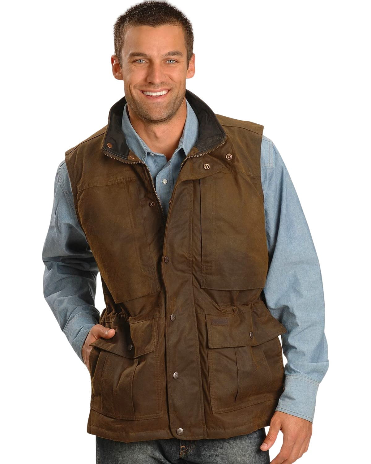 Gilet De Chasse Outback Trading Pour Homme - Peau D'huile Western - Taille M - NEUF