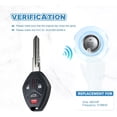 thumbnail image 3 of 313.8MHZ Keyless Entry Remote Replacment for 2008-2012 Mitsubishi Galant Eclips Remote OUCG8D-620M-A (1), 3 of 8