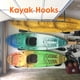 thumbnail image 4 of Ganchos de acero resistente para organizar herramientas de jardín y kayaks, ideal para garajes y almacenes, juego de 4 piezas en color negro., 4 of 6