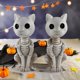 thumbnail image 5 of Estatua de esqueleto de vaca para Halloween, vaca, caballo, gato, rana, animales de esqueleto realistas, decoraciones de Halloween para el patio, esqueleto espeluznante, esqueleto de animal de vaca pa, 5 of 8