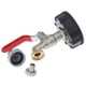 thumbnail image 2 of Adaptador de grifo de tanque de agua de jardín de rosca gruesa Grifo de conexión rápida para mangueras de 1/2" y 3/4" - Válvulas de conector de repuesto de latón, 2 of 5