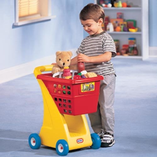 Open Box Little Tikes 612428 Shopping Cart - Yellow/Red