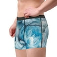 Delicate Blue A Dreamy Artistic Depiction Men's Novelty Briefs Funny Shorts Hilarious Gag