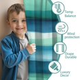 thumbnail image 3 of Blackout Kids Curtains,Green and Grey Abstract Art Artwork Childrens Insulated Curtains Set Of 2,Bedroom Essentials,Toddler Room Decor 42x63in(106x160cm), 3 of 4