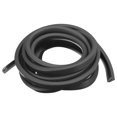thumbnail image 1 of U Canal Borde Moldura, 13.1 Pies Longitud Goma Protección Sello Tira Borde Protector para 1-2mm Borde, (13/64" W x 5/16" H) Negro, 1 of 5