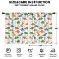 thumbnail image 2 of Blackout Kids Curtains,White Cartoon Cute Dinosaurs Pattern Childrens Insulated Curtains Set Of 2,Bedroom Essentials,Toddler Room Decor 42"x54", 2 of 5