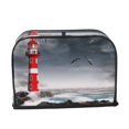 thumbnail image 2 of Sikiie 3d Lighthouse in the Surf Toaster Covers 2 Slice Dustproof Toaster Cover Bread Machine Cover, Dustproof Cover - 11.4" x 7.5" x 7.9", 2 of 7