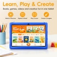 thumbnail image 5 of 10.1" Android 15 Kids Tablet with case, 6GB+64GB Tablet with Carry Strap for kids, Parent Control, Child Education Tablet for Toddler(Blue), 5 of 9