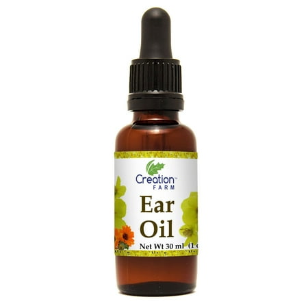 Ear Drops Herbal Ear Oil 1 oz with Calendula, St. Johns wort and Mullein-Ear Drops Aceite de oreja a base de
