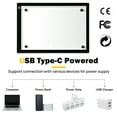 thumbnail image 5 of Yescom Portable A4 Light Pad Diamond Painting Light Board Light Box for Tracing Dimmable for Art Diamond Painting Drawing Sketching Tattoo Animation, 5 of 12
