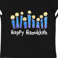 thumbnail image 4 of Inktastic Happy Hanukkah with lit candles Boys or Girls Toddler T-Shirt, 4 of 5