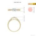 thumbnail image 4 of ANGARA Natural 0.36 Ct. Diamond Vintage Inspired Ring in 14K Yellow Gold for Women (Ring Size: 6.5), 4 of 9
