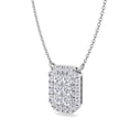 thumbnail image 2 of Athens - 1 Carat Emerald Shape Diamond Pendant Necklace, 2 of 6