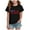 Black, variant on Gubotare Girls Fourth of July Shirt Girls' Summer Tops Fashionable Short Sleeve T Shirt Casual Daily Shirt for Kids (Black,Size 5-6 Years)