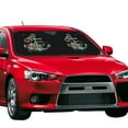 thumbnail image 2 of KAKALAD Seaweed Starfish Anchor 04 Folding Aluminum Windshield Car Sun Shades 51"x 27.5", 2 of 9