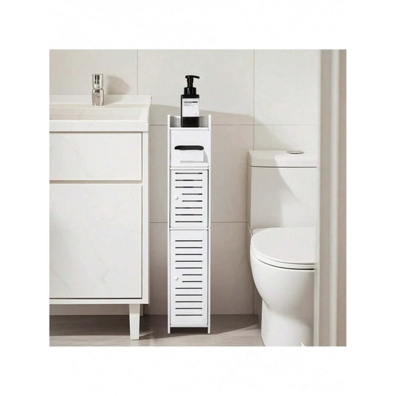 EASHZMFYTBF 3-Tiers Slim Bathroom Storage Cabinets In Different Sizes, Collapsible Storage Cabinets, Narrow Bathroom Storage Cabinets,