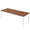 Brown & White, variant on Resenkos End Table,Dining Table, Living Room Table,Rectangular Dining Table, 78 inch Long Kitchen Table for 6-8 People,Rustic Brown