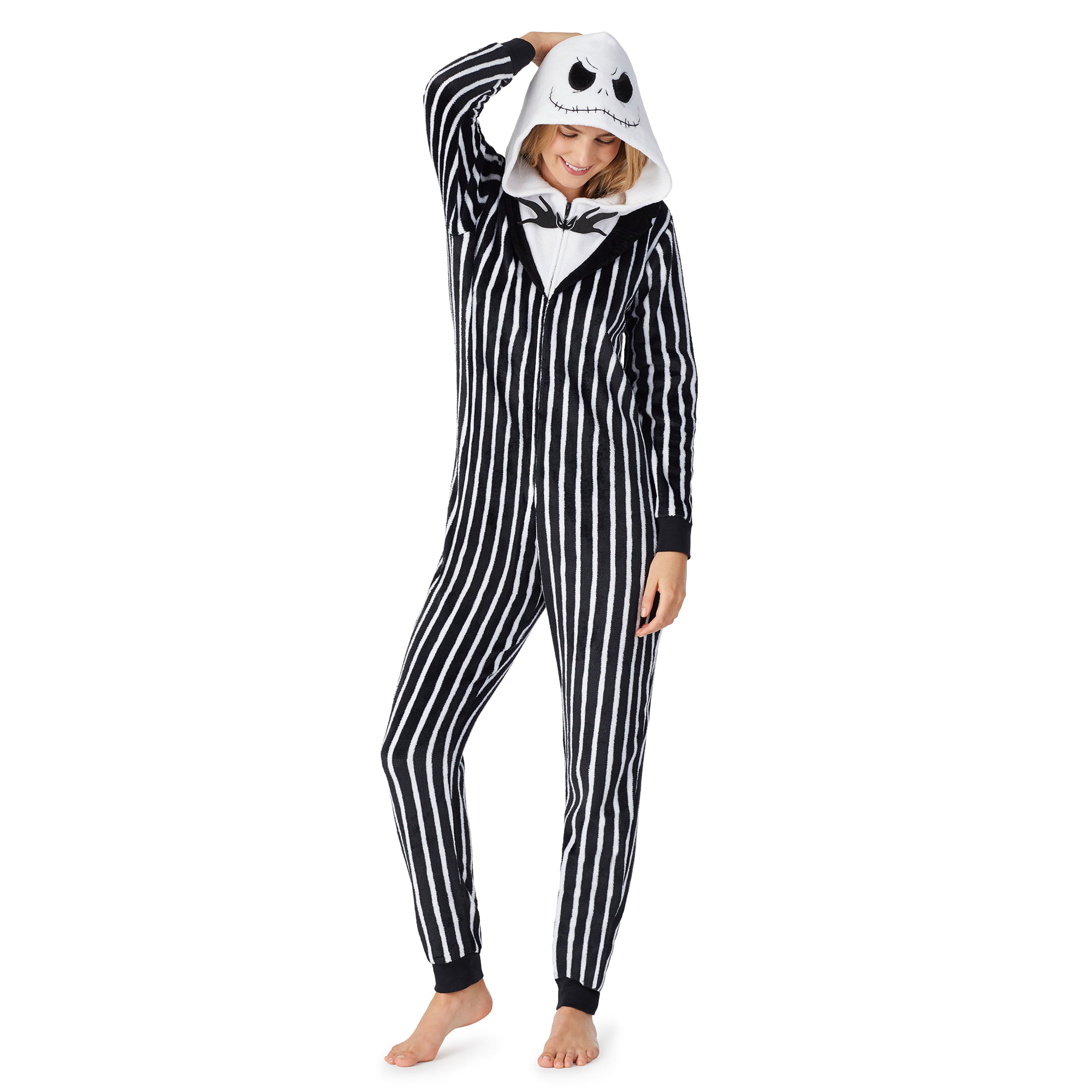 Nightmare Before Christmas Jack Skellington Pajamas Sleepwear Cosplay Costume 