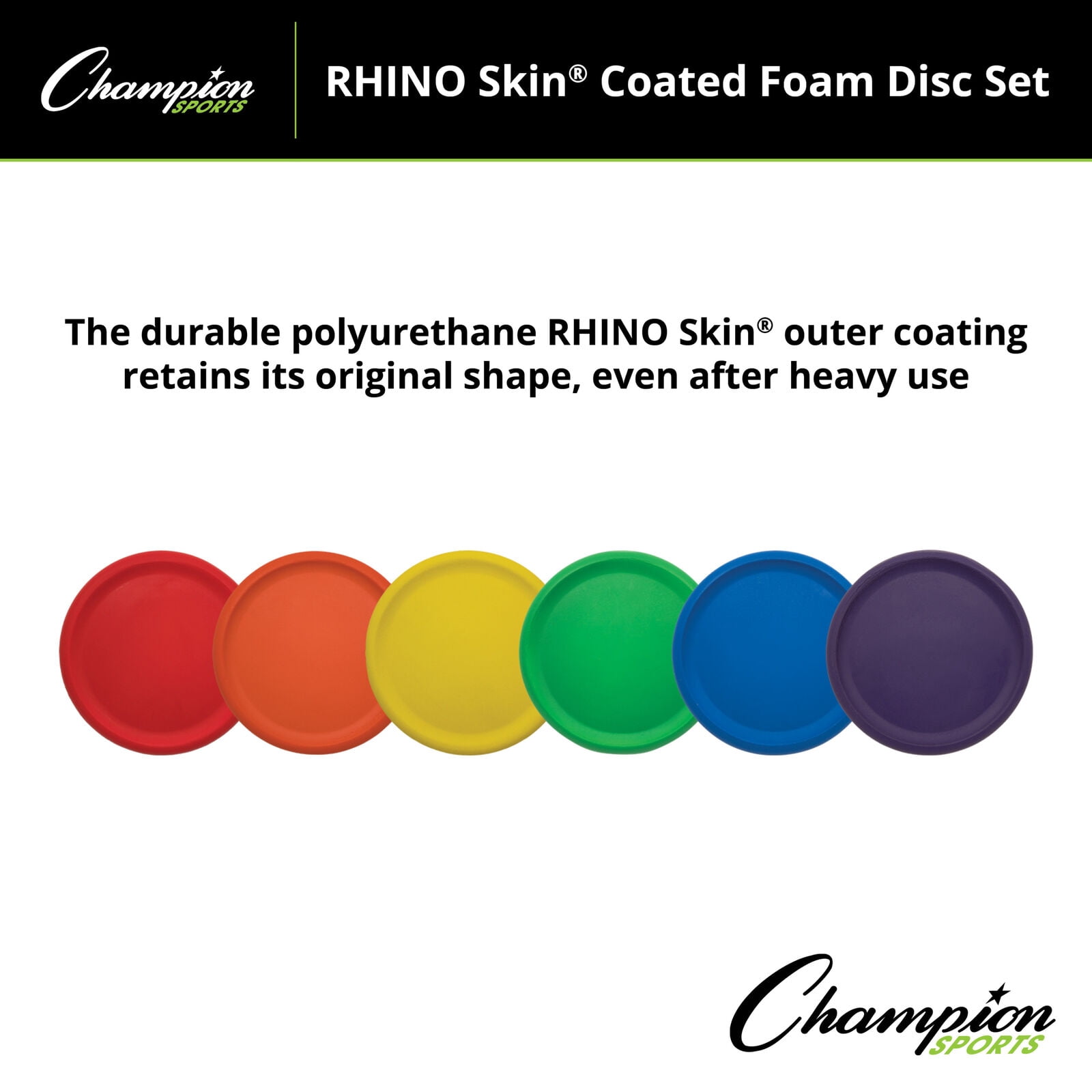 Champion Sports Rhino Skin Foam Disc Set