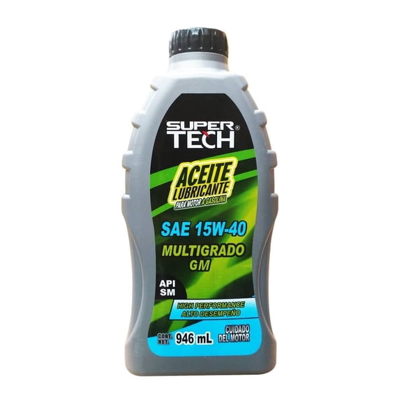 Aceite Multigrado Super Tech 15W-40, 946 ml