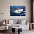thumbnail image 5 of Shark Catching Fish Canvas Poster Bedroom Decor Sports Landscape Office Room Decor Gift,Frame-style,12x18inch(30x45cm), 5 of 8